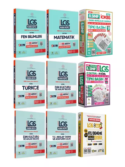 2026 8.Sınıf LGS-İOKBS Bursluluk ALTIN PAKET Soru Bankası ve Deneme Seti