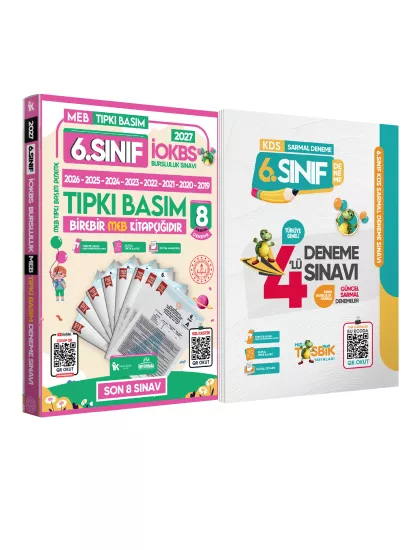 2027 6.Sınıf YENİ SİSTEM İOKBS BURSLULUK Tıpkı Basım ve Sarmal Deneme Seti Türkiye Geneli D. Çözümlü