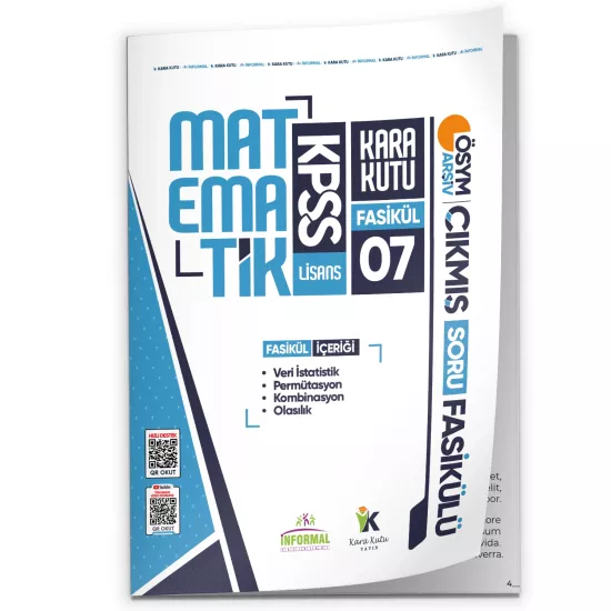 2026 KPSS Matematik Kara Kutu 7.Fasikül ÖSYM Çıkmış Soru Bankası PERMUTASYON-OLASILIK Modüler Set