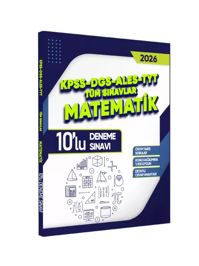2026 KPSS-DGS-ALES-TYT Tüm Sınavlar Matematik 10lu Deneme Sınavı