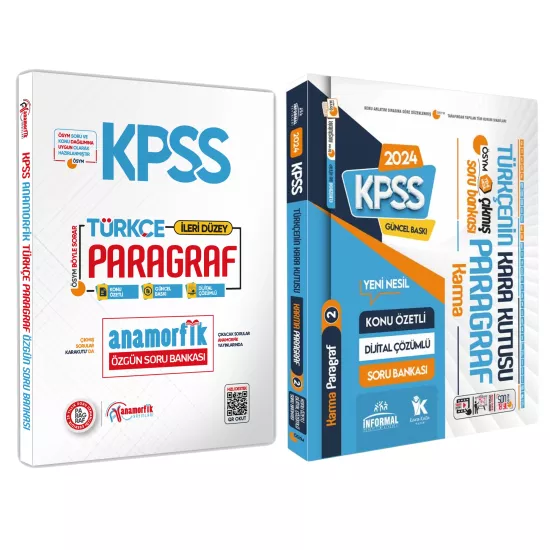 KPSS Türkçe Özgün Asimetrik Paragraf-Çıkmış KARMA Paragraf 2 Soru Bankası Konu Özetli Çözümlü
