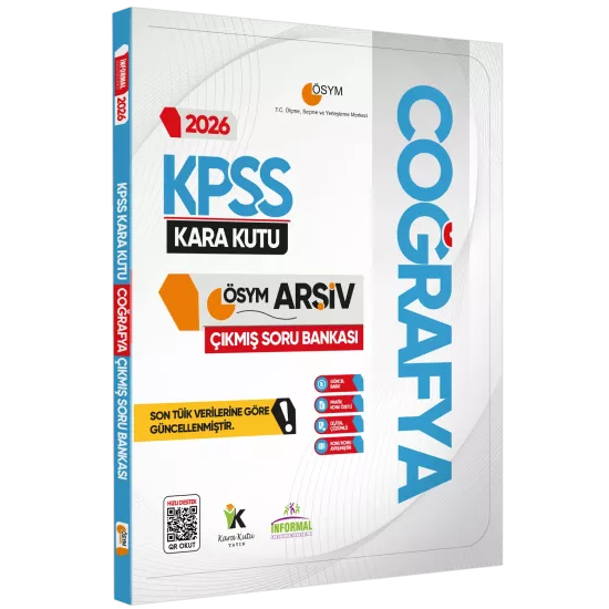 2026 KPSS COĞRAFYA’nın Kara Kutusu ÖSYM Çıkmış Soru Havuzu Bankası Konu Özetli Dijital Çözümlü