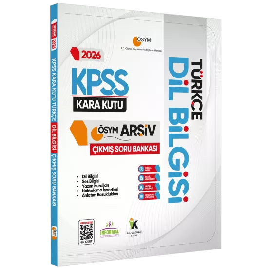 2026 KPSS Türkçenin Kara Kutusu DİL BİLGİSİ ÖSYM Çıkmış Soru Bankası Konu Özetli Dijital Çözümlü