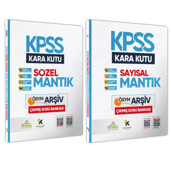 KPSS Sayısal ve Sözel Mantık Kara Kutu En Kapsamlı Çıkmış Soru Bankası Konu Özetli D. Çözümlü