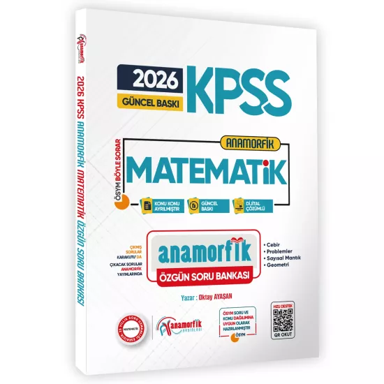 2026 KPSS Yeni Sistem Türkçe TEK KİTAP Anamorfik Özgün Soru Bankası Konu Konu Dijital Çözümlü