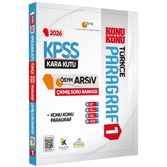 2026 KPSS Türkçenin Kara Kutusu PARAGRAF 1 KONU KONU ÖSYM Çıkmış Soru Bankası Konu Özetli Çözümlü
