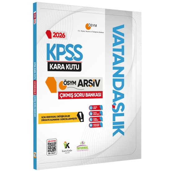 2026 KPSS VATANDAŞLIK Kara Kutu ÖSYM Çıkmış Soru Havuzu Bankası Konu Özetli Dijital Çözümlü