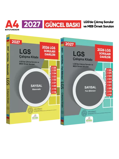 2027 LGS 8. Sınıf Sayısal Çıkmış ve Örnek Sorular Seti (2’li)- İNFORMAL