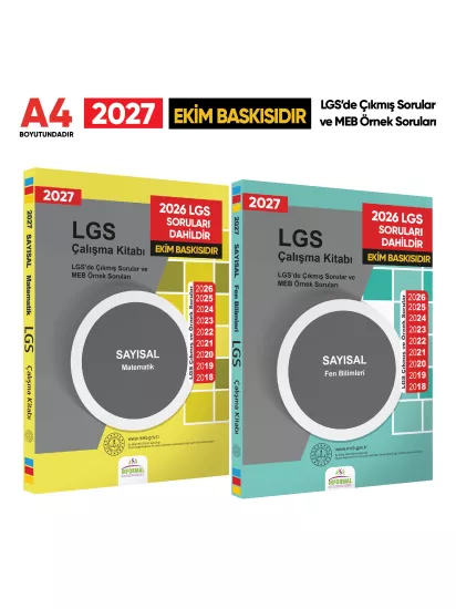 2027 LGS 8. Sınıf Sayısal Çıkmış ve Örnek Sorular Seti (2’li)- İNFORMAL