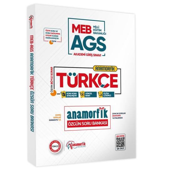 2025 MEB AGS Türkçe Özgün Soru Bankası Dijital Çözümlü Anamorfik Yayınları