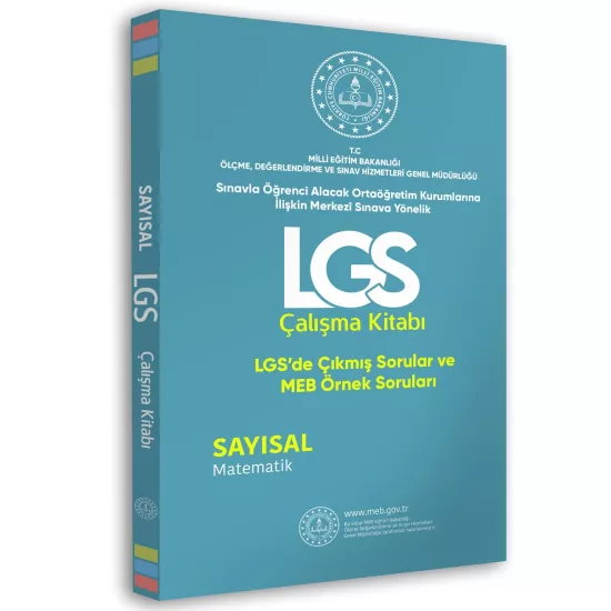2026 MEB Örnek Soruları LGS Matematik Çalışma Kitabı 8.Sınıf RENKLİ Baskı A4 Boyut GÜNCEL