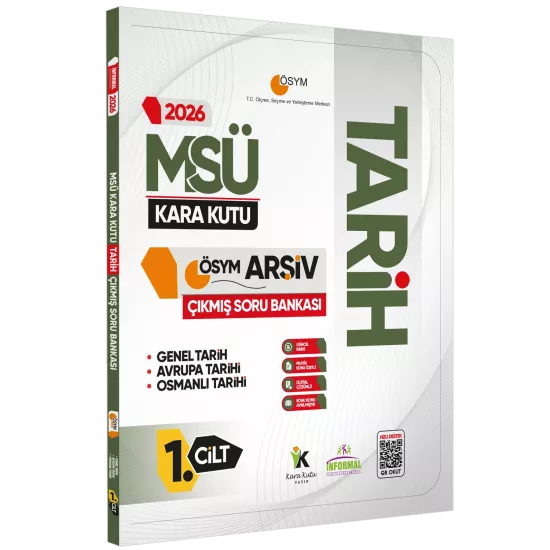 2026 MSÜ Tarihin Kara Kutusu 1.Cilt ÖSYM Çıkmış Soru Havuzu Bankası Konu Özetli Dijital Çözümlü
