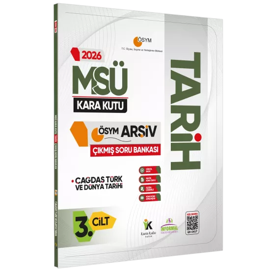 2026 MSÜ Tarihin Kara Kutusu 3.Cilt ÖSYM Çıkmış Soru Havuzu Bankası Konu Özetli Dijital Çözümlü