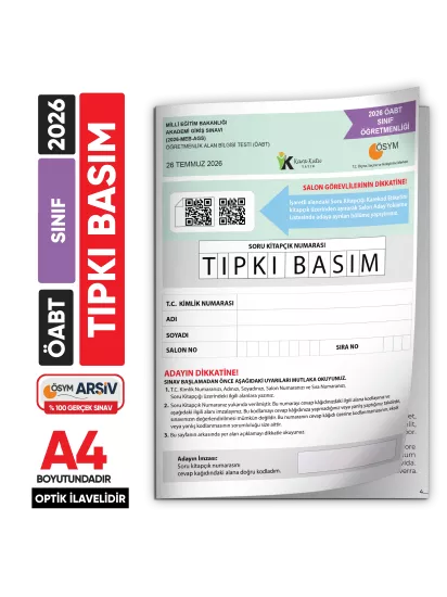 2026 MEB-AGS ÖABT Sınıf Öğretmenliği ÖSYM Tıpkı Basım Kitapçığı Türkiye Geneli Deneme