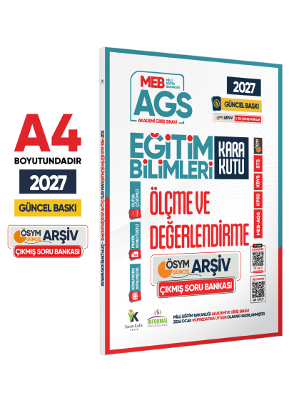 2027 MEB AGS Eğitim Bilimlerinin Kara Kutusu ÖLÇME ve DEĞERLENDİRME ÖSYM Çıkmış Soru Bankası Çözümlü