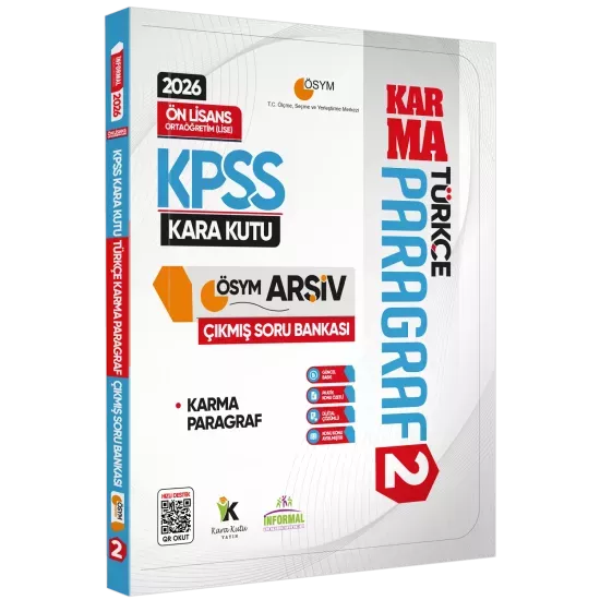 2026 KPSS Önlisans/Ortaöğretim Türkçenin Kara Kutusu PARAGRAF 2 KARMA ÖSYM Çıkmış Soru Bankası