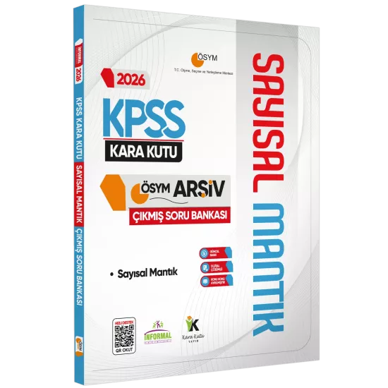 2026 KPSS SAYISAL MANTIK Kara Kutu ÖSYM Çıkmış Soru Havuzu Bankası Konu Özetli Dijital Çözümlü