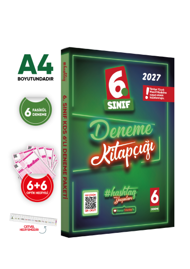 2027 6.Sınıf #hashtag Kazanım Değerlendirme Sınavı 6lı SARMAL Deneme Paketi Çözümlü Türkiye Geneli