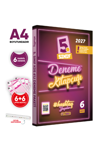 2027 5.Sınıf #hashtag Kazanım Değerlendirme Sınavı 6lı SARMAL Deneme Paketi Çözümlü Türkiye Geneli