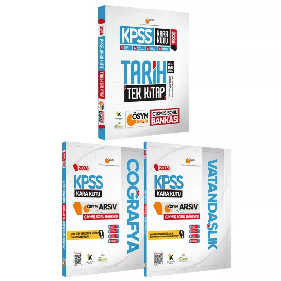 2026 KPSS Kara Kutu Genel Kültür TEKLİ KİTAP SET Çıkmış Soru Bankası Konu Özetli Video/PDF Çözümlü