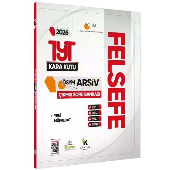 2026 YKS TYT FELSEFENİN Kara Kutusu ÖSYM Çıkmış Soru Havuzu Bankası Dijital Çözümlü