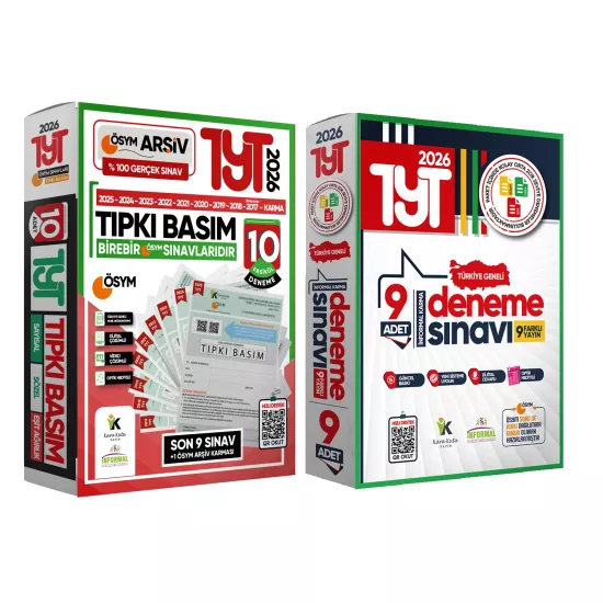 2026 YKS-TYT Ösym Çıkmış Soru 10lu Tıpkı Basım ve Kurumsal 9lu Özgün Paket Deneme Türkiye Geneli