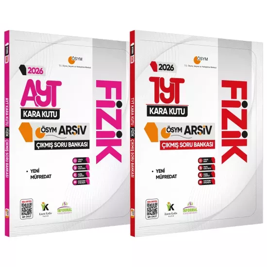 2026 TYT-AYT FİZİK Kara Kutu ÖSYM Çıkmış Soru Havuzu Bankası 2li SET Konu Özetli Dijital Çözümlü