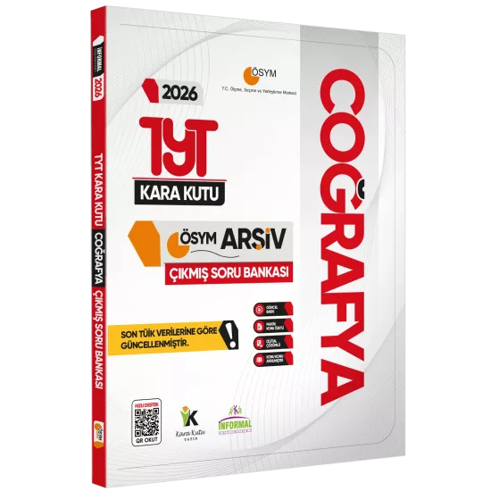 2026 TYT COĞRAFYAnın Kara Kutusu ÖSYM Çıkmış Soru Havuzu Bankası Konu Özetli Dijital Çözümlü