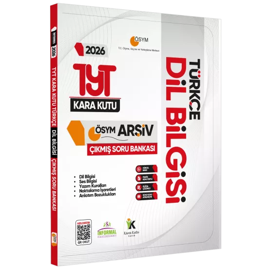 2026 YKS-TYT Türkçenin Kara Kutusu DİL BİLGİSİ ÖSYM Çıkmış Soru Bankası Konu Özetli Dijital Çözümlü