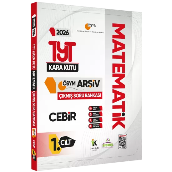 2026 YKS-TYT MATEMATİK Kara Kutusu 1.Cilt CEBİR ÖSYM Çıkmış Soru Bankası Konu Özetli Dijital Çözümlü