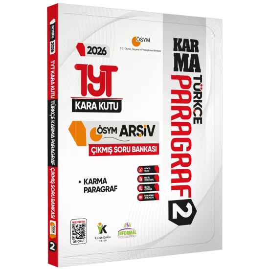 2026 YKS-TYT Türkçenin Kara Kutusu PARAGRAF 2 KARMA Çıkmış Soru Bankası K. Özetli Dijital Çözümlü
