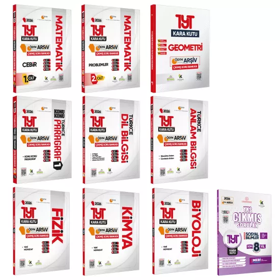 2026 YKS-TYTnin Kara Kutusu SAYISAL ALTIN SET PAKET Konu Özetli Çözümlü ÖSYM Çıkmış Soru Bankası