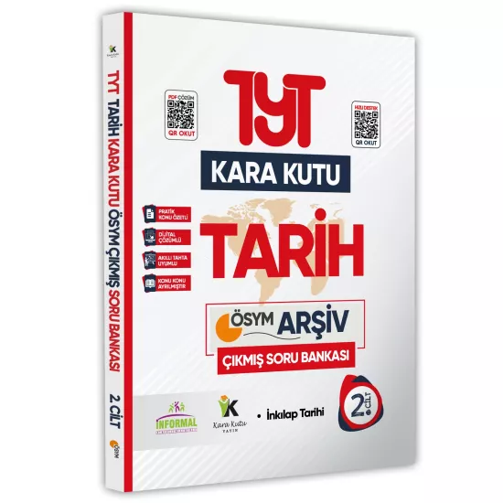 YKS-TYT Tarihin Kara Kutusu 2.CİLT Dijital Çözümlü Konu Özetli ÖSYM Çıkmış Soru Havuzu Bankası
