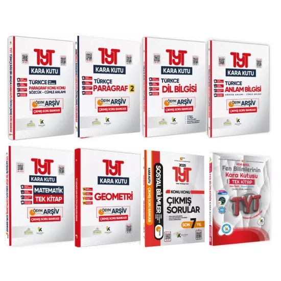 YKS-TYTnin Kara Kutusu TM(EŞİT AĞIRLIK) EKONOMİK SET PAKET Konu Ö.Dijital Çözümlü Soru Bankası