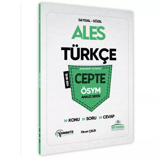 2025 ALES Türkçe Cepte Konu-Soru-Konu-Cevap ÖSYM Analiz Serisi