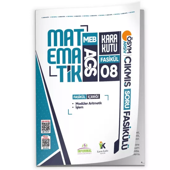 2026 MEB-AGS Matematik Kara Kutu Akademik 8.Fasikül ÖSYM Çıkmış Soru İşlem ve Modüler Fasikül