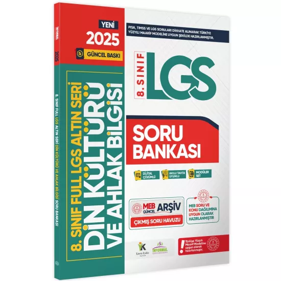 8.Sınıf Full LGS Altın Seri FULAS DİN KÜLTÜRÜ ve AHLAK BİLGİSİ Çıkmış Soru Bankası Modüler Set