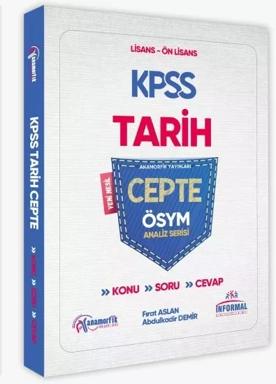 KPSS TARİH CEPTE KONU-SORU-CEVAP ÖSYM ANALİZ SERİSİ