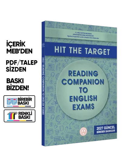 2027 YDT MEBİ İngilizce İçin Reading Companion (Okuma Rehberi)  Konu Anlt. Soru Bankası BASKI ÜCRETİ