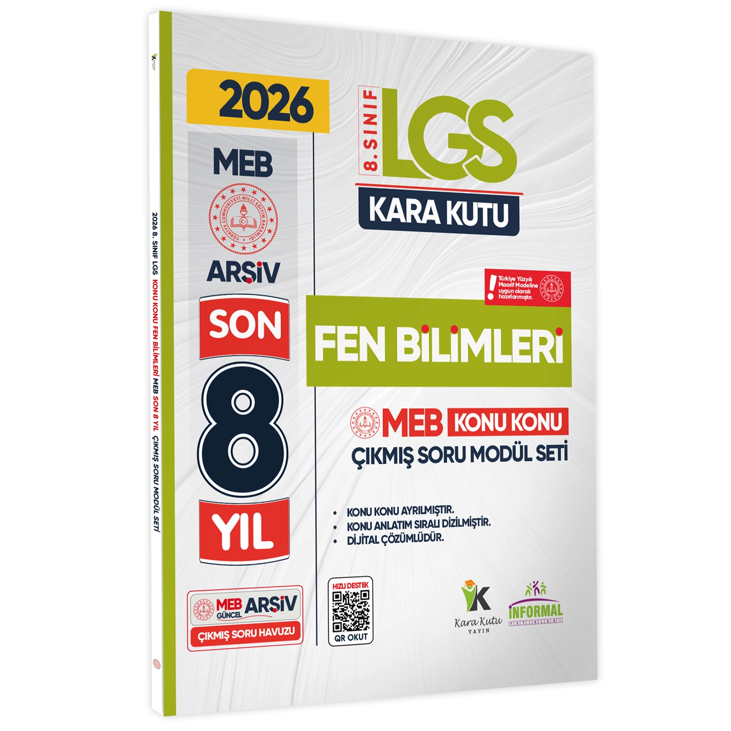 2026 LGS 8.Sınıf FEN BİLİMLERİ Karakutu MEB Çıkmış Soru Modülü Video/PDF Çözüm Konu Konu Son 8 Yıl