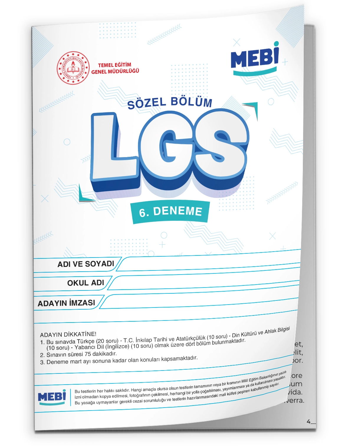 2027 LGS 8.Sınıf MEBi ONLİNE 1.2.3.4.5.6.7.8.9.10.11.12.Deneme Türkiye Geneli Paket PDF BASKI ÜCRETİ