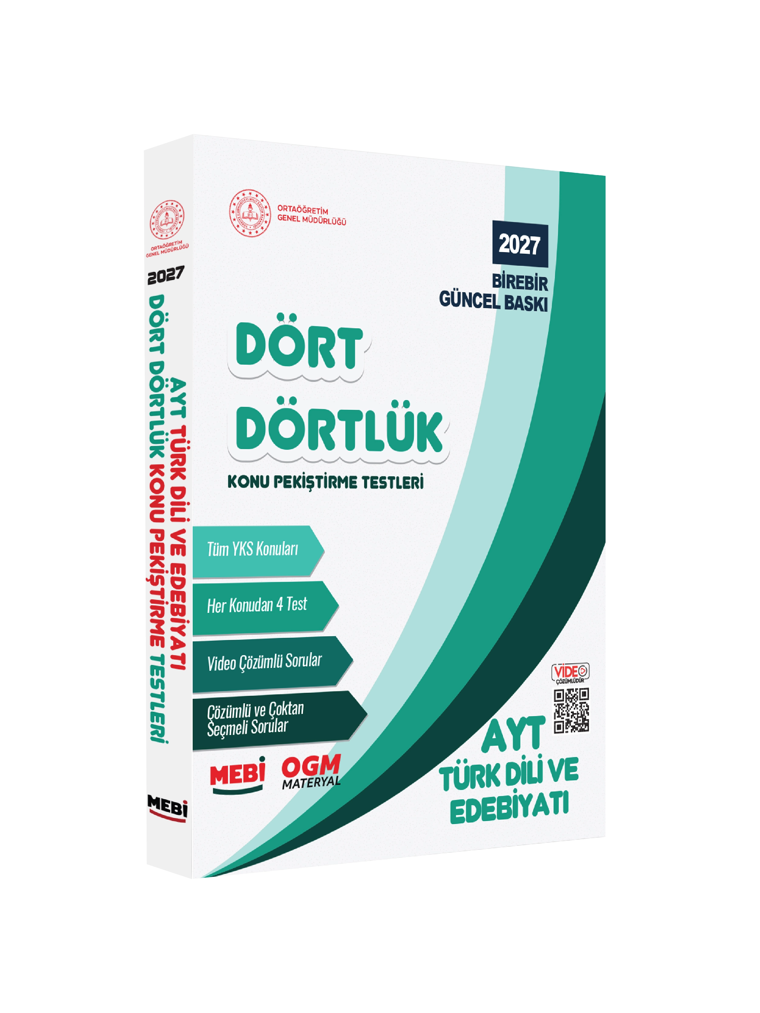 2027 YKS-AYT MEBİ-OGM Dört Dörtlük Türk Dili Edebiyatı Pekiştirme Testi Soru Bankası BASKI ÜCRETİ