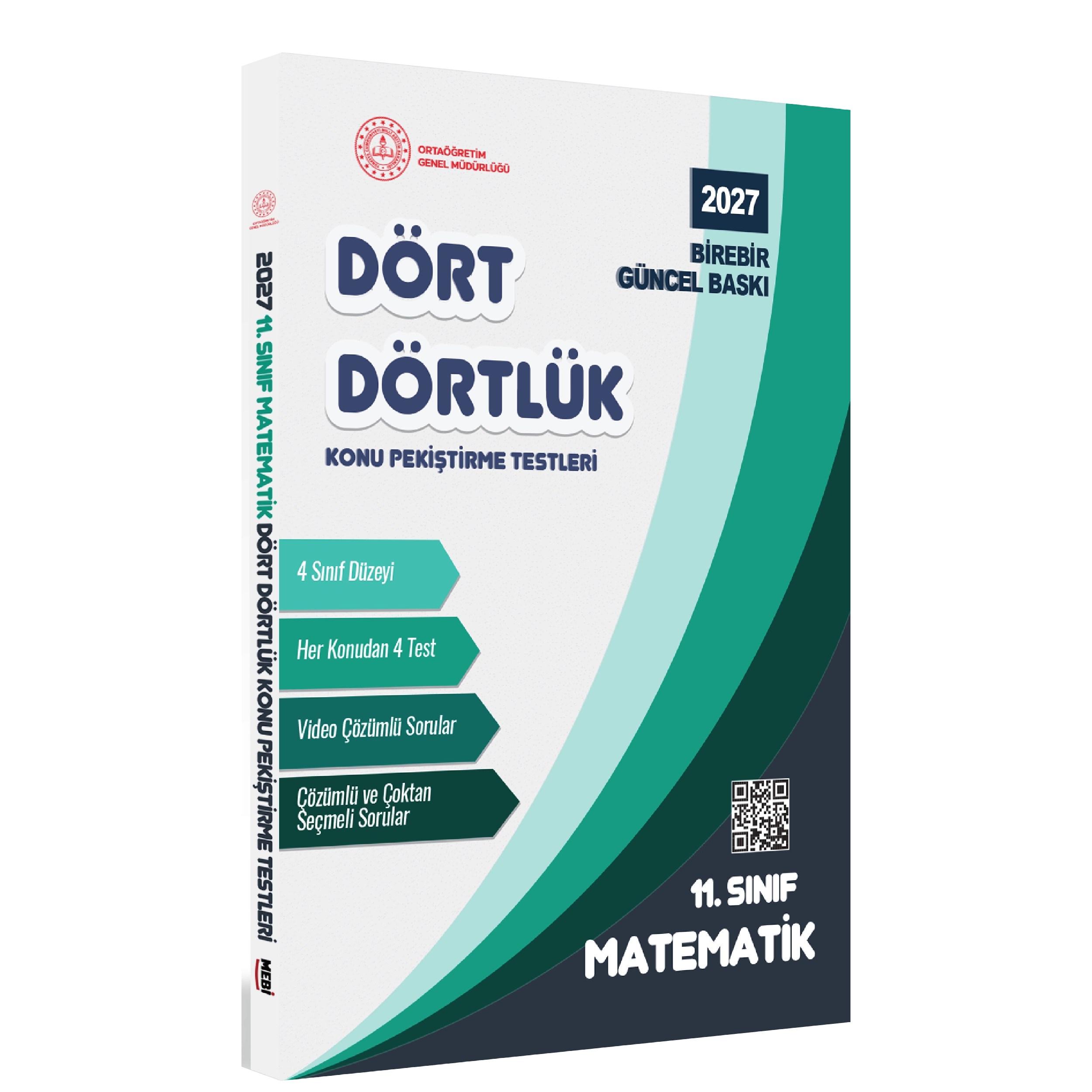 2027 MEBİ-OGM 11. Sınıf Dört Dörtlük Matematik Pekiştirme Testi A4 Renkli Soru Bankası BASKI ÜCRETİ