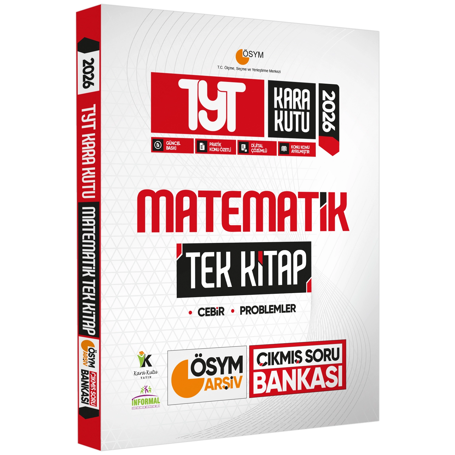 2026 YKS TYT Kara Kutu Matematik TEK KİTAP ÖSYM Arşiv Çıkmış Soru Bankası Özetli Dijital Çözümlü