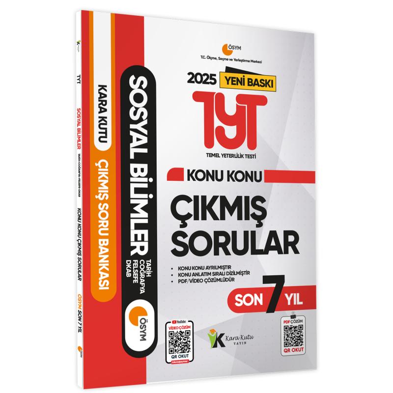 2025 TYT-AYT Kara Kutu ÖSYM Çıkmış Soru Bankası SAYISAL ALTIN SET Konu Özetli Video/PDF Çözümlü