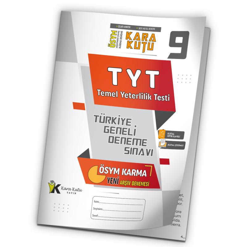 2026 TYT ÖSYM Arşivi Karma Kara Kutu Çıkmış Soru Türkiye Geneli D. Çözümlü Deneme 10/9.Kitapçık