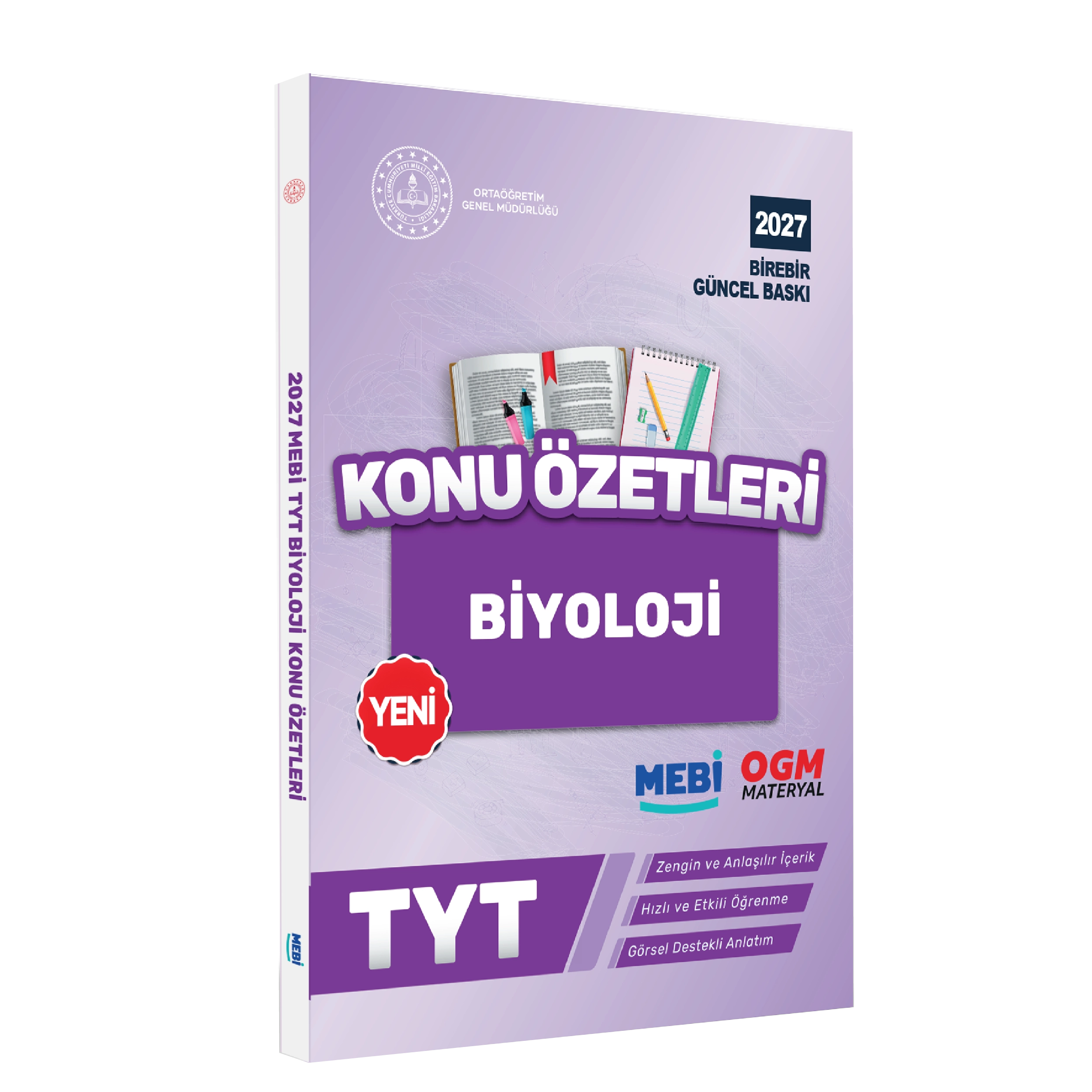 2027 YKS-TYT MEBİ-OGM Biyoloji Pratik Konu Özet Kitabı RENKLİ A4 Boyut Görsel Destekli BASKI ÜCRETİ