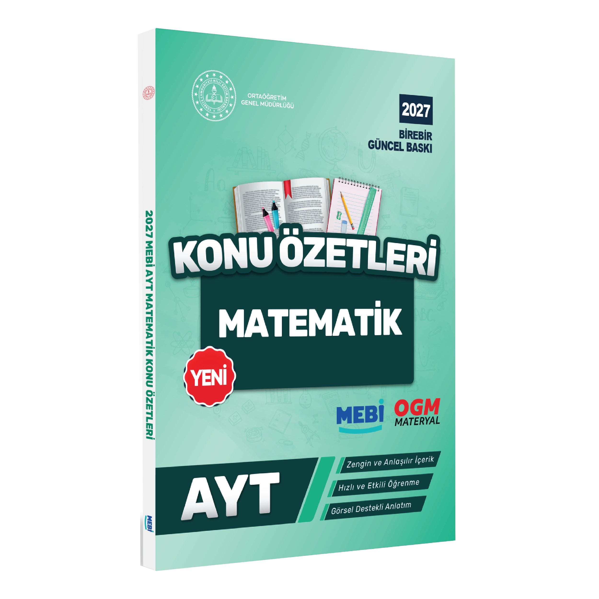 2027 YKS-AYT MEBİ-OGM Matematik Pratik Konu Özet Kitabı RENKLİ A4 Boyut Görsel Destekli BASKI ÜCRETİ