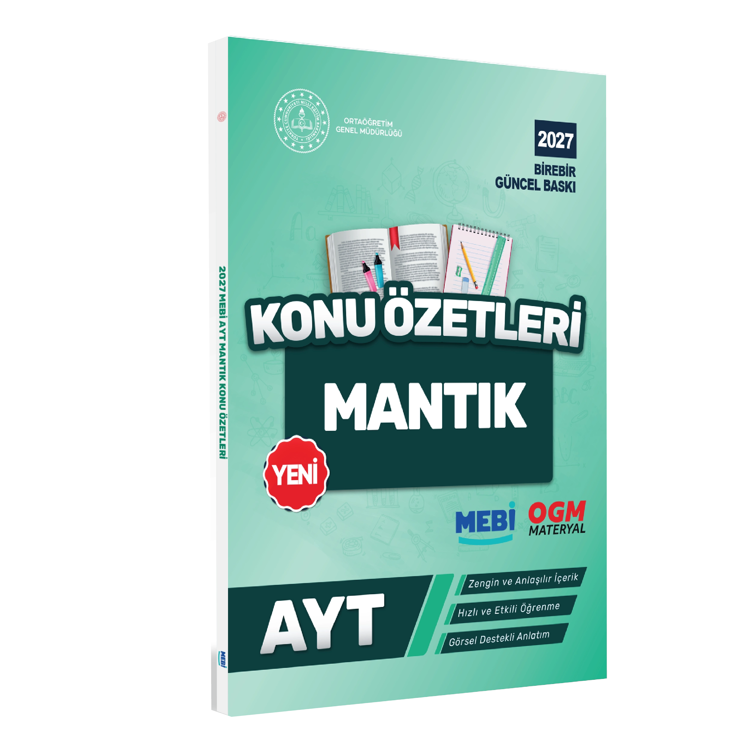 2027 YKS-AYT MEBİ-OGM Mantık Pratik Konu Özet Kitabı RENKLİ A4 Boyut Görsel Destekli BASKI ÜCRETİ
