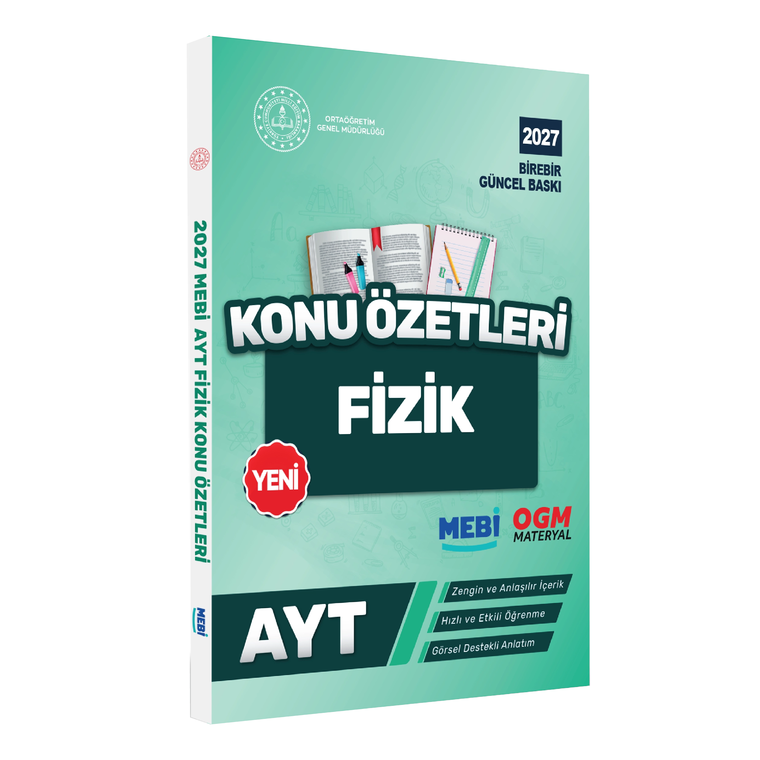 2027 YKS-AYT MEBİ-OGM Fizik Pratik Konu Özet Kitabı RENKLİ A4 Boyut Görsel Destekli BASKI ÜCRETİ